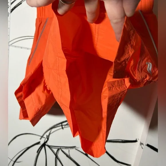 NEW Fabletics Orange Ultra High-Rise Piped Short, Small, Pockets+Wide Waist Band - Picture 5 of 10